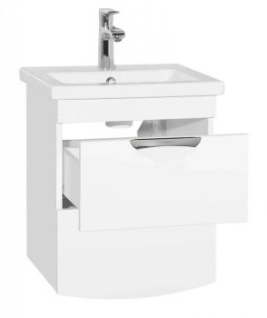 Тумба подвесная Style Line Жасмин 2 (2 ящ.) + Умывальник СОМО 50