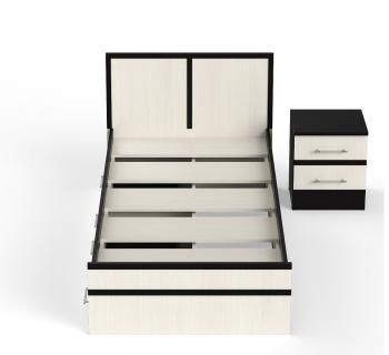 Кровать с ящиками СВК Сакура 0900 + тумба