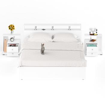 Кровать СВК Камелия 1800 + две тумбы