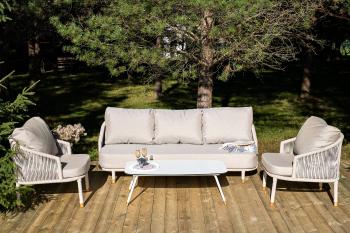 Лаунж-зона 5-местная плетеная из роупа (веревки) 4sis Верона