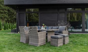 Ротанг:Серый/Подушки:Серые