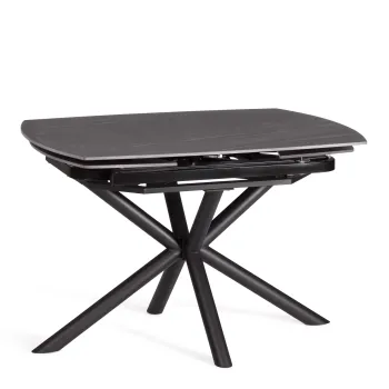 столешница керамика (матовая) /опоры металл, темно-серый/черный