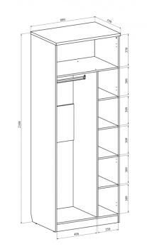 Шкаф для одежды Compass Виктория ВИ-11