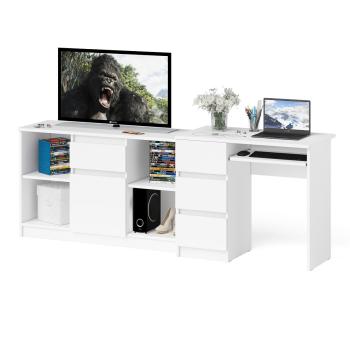 Стол компьютерный СВК Мори МС-6 левый + Тумба МТВ1204.1