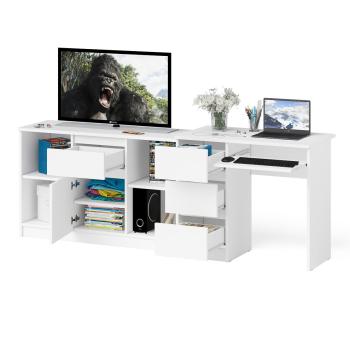 Стол компьютерный СВК Мори МС-6 левый + Тумба МТВ1204.1