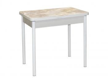 Дуб молочный Оникс / опора круглая муар белый