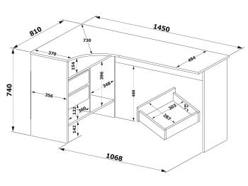 Стол письменный Сокол СПм-25