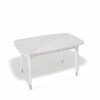 Белый/стекло белое сатин