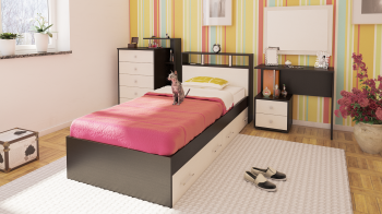 Кровать с ящиками СВК Камелия 1200