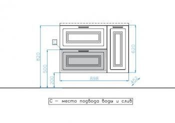 Тумба с раковиной универсальная Style Line