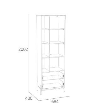 Шкаф Сильва Нуар НМ 011.78