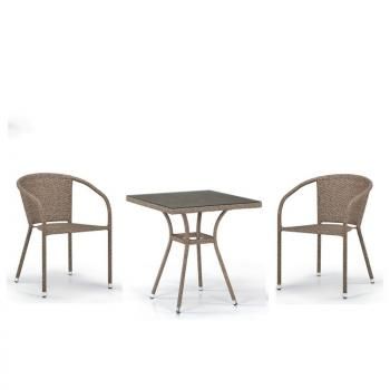 Комплект плетеной мебели Афина T282BNT/Y137C-W56 2Pcs