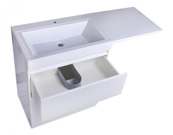 Тумба напольная Style Line Даллас 150 напольная левая + Умывальник Даллас 1500*482, левый