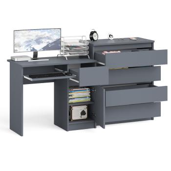 Стол компьютерный СВК Мори МС-1 правый + Комод МК800.4
