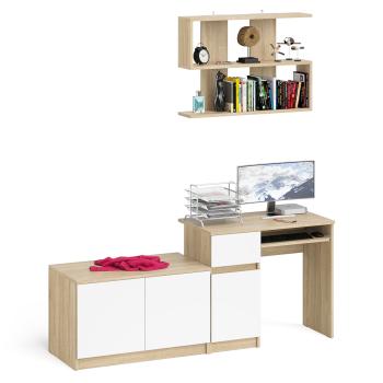 Дуб сонома/белый