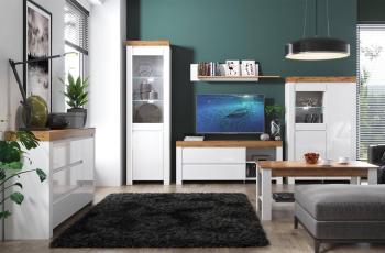 Шкаф с витриной Анрэкс TAURUS 1V1D