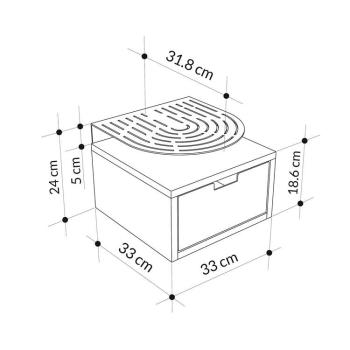 Тумба прикроватная LEVE OSLO NIGHTSTAND