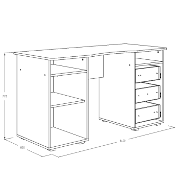 Стол письменный №3 FANT Омега 16