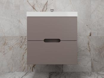 Тумба подвесная Style Line Матис 60 + Умывальник Andrea Classic 600x450x154