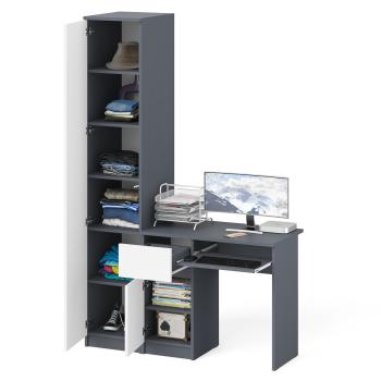 Стол компьютерный СВК Мори МС-1 левый + Пенал МШ400.1