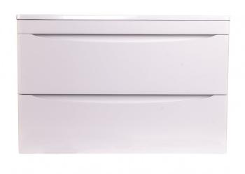 Тумба подвесная Style Line Бергамо мини 90 (2 ящ.) + Умывальник Каре Люкс МИНИ 900х350