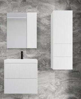 Тумба подвесная Style Line Стокгольм 60, Classic 60, (2 ящ.) PUSH + Умывальник Andrea Classic 600x450x154