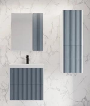 Тумба подвесная Style Line Стокгольм 60, Classic 60, (2 ящ.) PUSH + Умывальник Andrea Classic 600x450x154