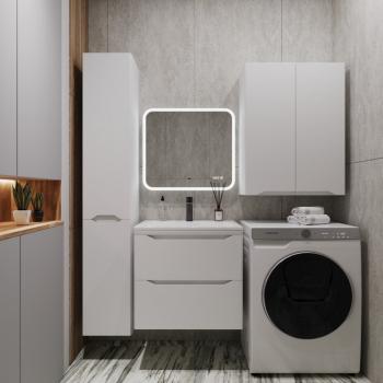 Тумба подвесная Style Line Марелла 60 (2 ящ.) + Умывальник Марелла Люкс 600х400