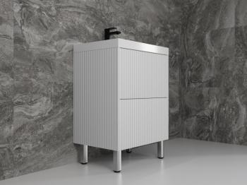 Тумба напольная Style Line Стокгольм 70, Classic 70, (2 ящ.) PUSH + Умывальник Andrea Classic 700x450x154