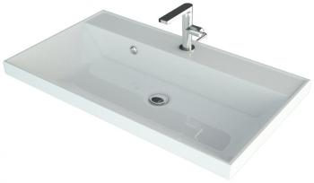 Тумба напольная Style Line Стокгольм 80 (2 ящ.) + Умывальник Andrea Classic 800x450x154