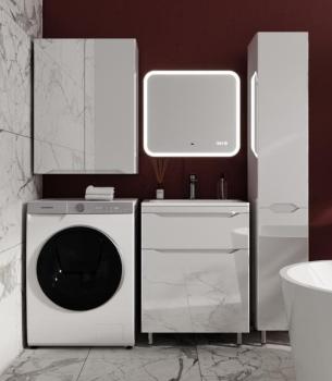 Тумба напольная Style Line Марелла 60 (2 ящ.) + Умывальник Марелла Люкс 600х400