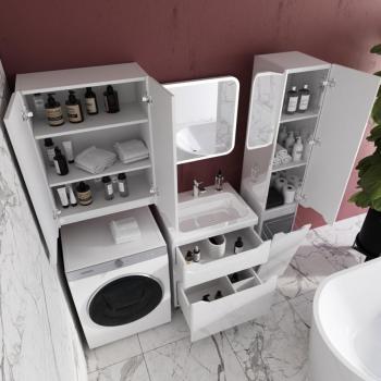 Тумба напольная Style Line Марелла 60 (2 ящ.) + Умывальник Марелла Люкс 600х400