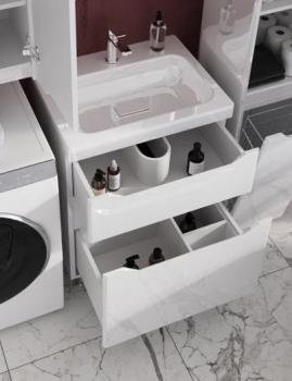 Тумба напольная Style Line Марелла 60 (2 ящ.) + Умывальник Марелла Люкс 600х400