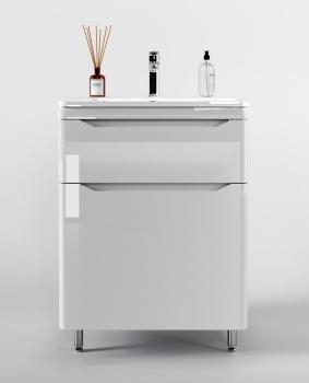 Тумба напольная Style Line Марелла 70 (2 ящ.) + Умывальник Марелла Люкс 700х400