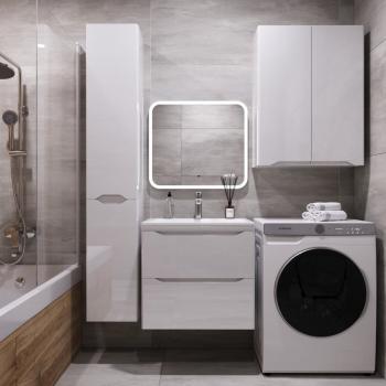 Тумба подвесная Style Line Марелла 60 (2 ящ.) + Умывальник Марелла Люкс 600х400