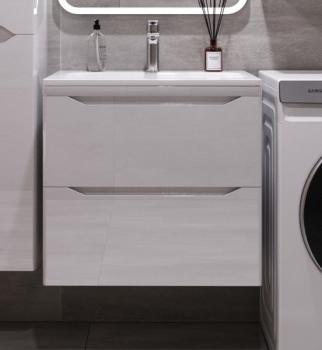 Тумба подвесная Style Line Марелла 60 (2 ящ.) + Умывальник Марелла Люкс 600х400