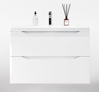 Тумба подвесная Style Line Марелла 90 (2 ящ.) + Умывальник Марелла Люкс 900х400