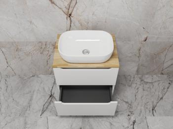 Тумба подвесная Style Line Бали 70 2 ящика со столешницей