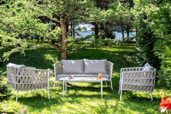 Лаунж-зона 4-местная плетеная из роупа (веревки) 4sis Диего