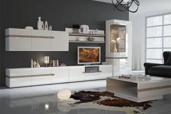 Шкаф с витриной Анрэкс 3D / TYP 01L LINATE