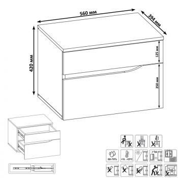 Тумба прикроватная Муссон Mobi 16.03