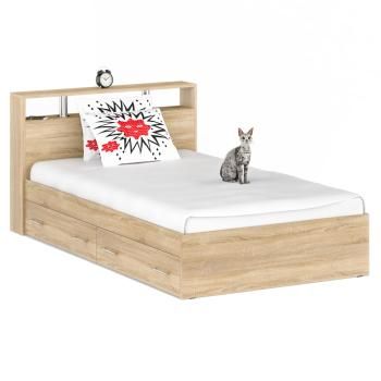 Кровать с ящиками СВК Камелия 1400 + две тумбы