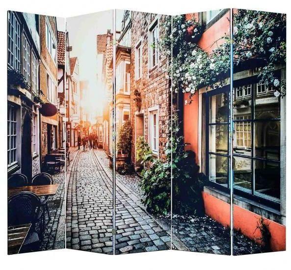 Ширма RB 1407-5 Старый город (5 панелей)