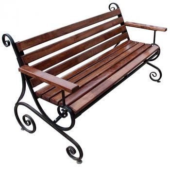 Лавочка садовая Мебельторг Шарм с подлокоником