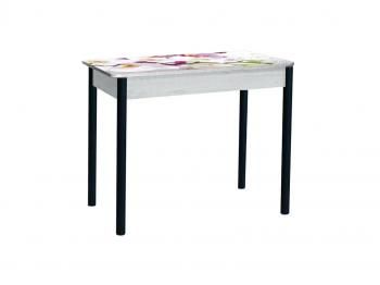 Бетон белый Белый мрамор / опора круглая серебристый металлик