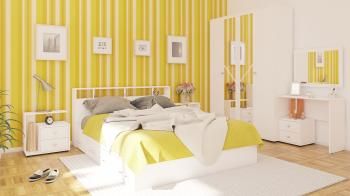 Кровать с ящиками СВК Камелия 1800 + две тумбы