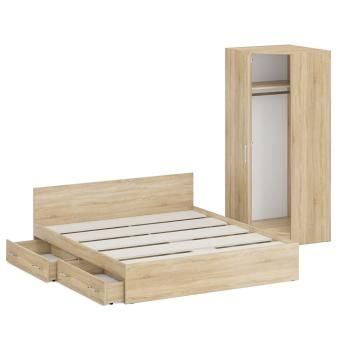 Кровать с ящиками СВК 1800 + Шкаф угловой Стандарт