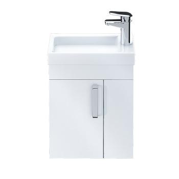 Тумба с умывальником подвесная IDDIS Torr 40 см полки справа