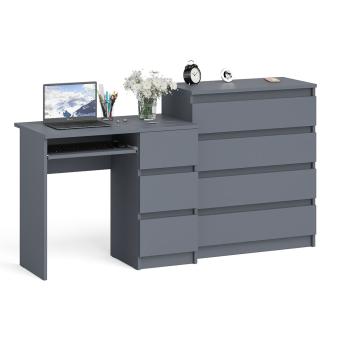 Стол компьютерный СВК Мори МС-6 правый + Комод МК800.4