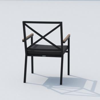 Обеденная группа Ideal Patio CANA FESTA - стол стекло 200/каркас карбоон